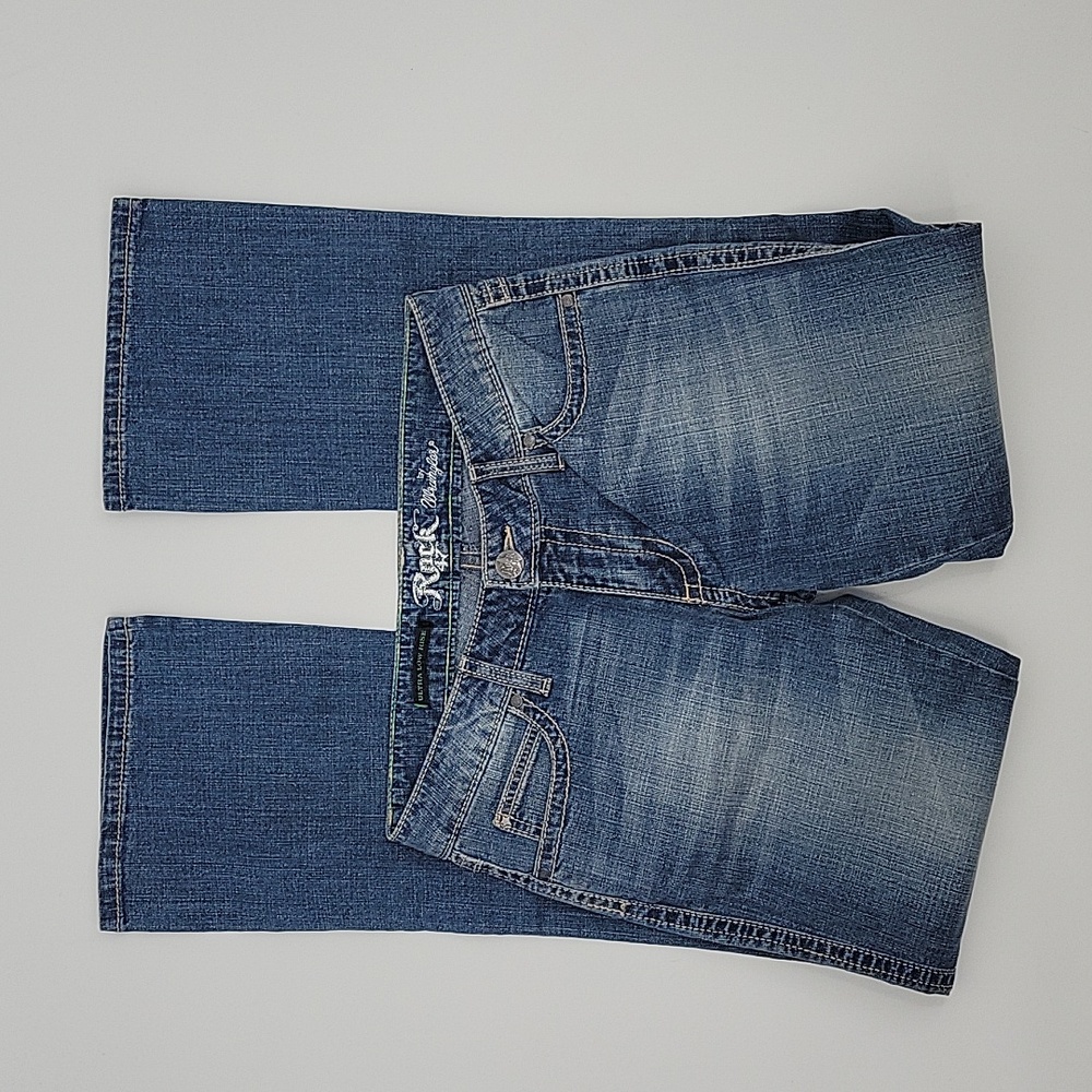 Rock 47 by Wrangler Jeans, Ultra Low Rise, Size 28